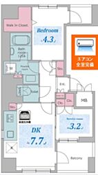 RESIDIA御茶ノ水PLACE 1SDKの間取図画像