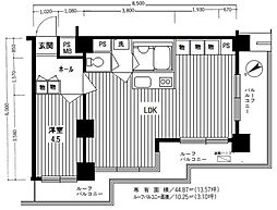 ドルミ五反田ドゥメゾン 1LDKの間取図画像