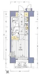 ヴァレッシア武蔵関駅前シティ 1Kの間取図画像
