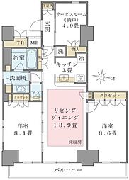 間取図画像 2SLDK