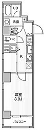 OrchidResidence東日本橋 1Kの間取図画像