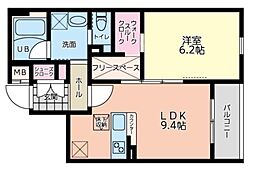 BoschiMontagne 1LDKの間取図画像