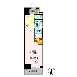 Esperanza 1Kの間取図画像