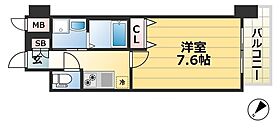 7階 / 1K / 25.73㎡
