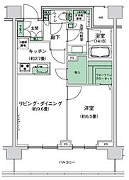 スタイリオ梶が谷 1LDKの間取図画像