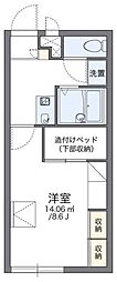 レオパレス湖北 1Kの間取図画像