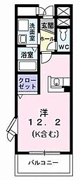 メゾン・プリムローズ ワンルームの間取図画像