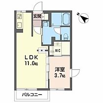 ディアス・エム　Ｂ 201 ｜ 岩手県花巻市下幅22-10（賃貸アパート1LDK・2階・35.00㎡） その2