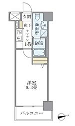 Cours 1Kの間取図画像