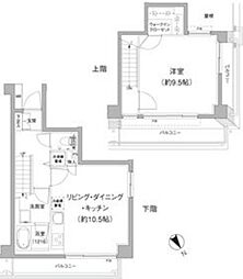 THECUBE 1LDKの間取図画像