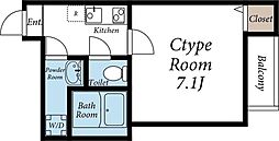 maison K 1階1Kの間取り