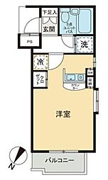 ローズガーデン36番館 ワンルームの間取図画像