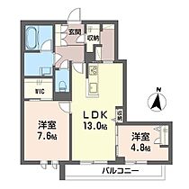 リヴェック豊四季I 00201 ｜ 千葉県柏市豊四季204-82（賃貸マンション2LDK・2階・65.72㎡） その2