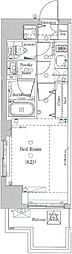 DIPS小竹向原 1Kの間取図画像