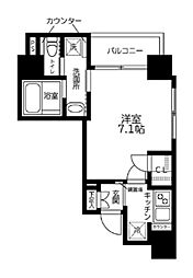 LiveCasa早稲田 1Kの間取図画像