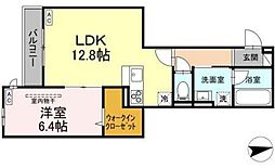 狛江市東和泉3丁目アパート 1LDKの間取図画像