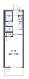 クレイノフリーゼあざみ野 1Kの間取図画像