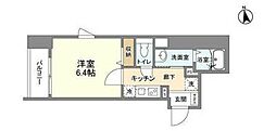シャルム東陽 1Kの間取図画像