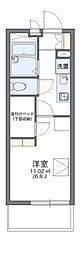 レオパレスメゾンドジョア 1Kの間取図画像