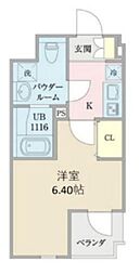 Blossom谷中 3階1Kの間取り
