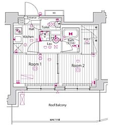 ガーラ・プレシャス練馬 2Kの間取図画像