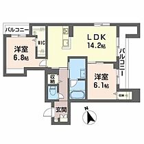 ＨＡＫＵＡ（ハクア） A0206 ｜ 岡山県倉敷市西阿知町西原802-1（賃貸マンション2LDK・2階・66.13㎡） その2