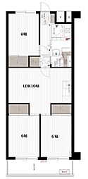 グリーンパーク北葛西 3LDKの間取図画像