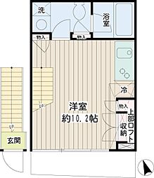 FLEG自由ヶ丘EL ワンルームの間取図画像