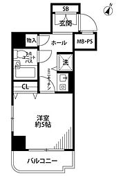 ワコーレ西馬込 1Kの間取図画像