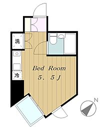 ドミトリー原町田 1Kの間取図画像