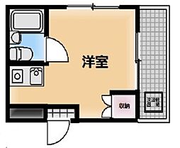 エルフシティ ワンルームの間取図画像