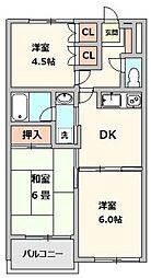 ベルメゾン 3DKの間取図画像