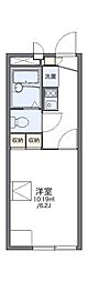 レオパレス湧泉 1Kの間取図画像
