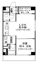 セレーノ 1LDKの間取図画像