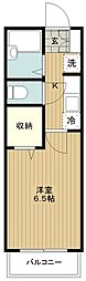 フローラルガーデン 1Kの間取図画像