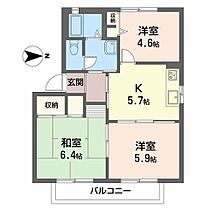 パストラルハイツII 0201 ｜ 大阪府東大阪市楠根２丁目8-36（賃貸アパート3K・2階・50.66㎡） その2