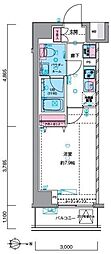ジェノヴィア押上スカイガーデン 1Kの間取図画像