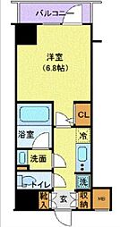 ハーモニーレジデンス浜松町 1Kの間取図画像