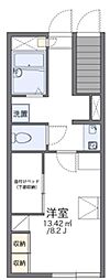 レオパレス新逆井 1Kの間取図画像