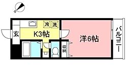 アヴィタシオン成城13 1Kの間取図画像