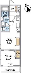 リブリ・西台 1LDKの間取図画像