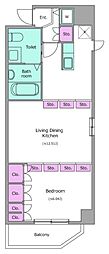 RESIDIA上野御徒町 1LDKの間取図画像
