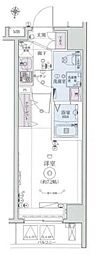 リヴシティ横濱インサイト2 1Kの間取図画像