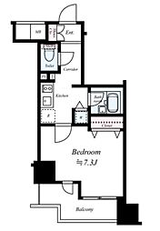 RASIS大山-山手通り 8階1Kの間取り