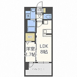 グランフォーレ千早プレミア 1LDKの間取図画像
