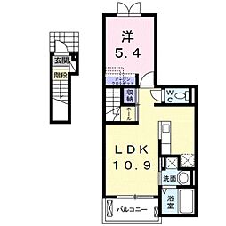 ソラーナ 1LDKの間取図画像