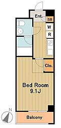 リコ・コリーナ 1Kの間取図画像