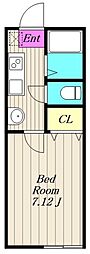 グランソフィアヒルズ 1Kの間取図画像
