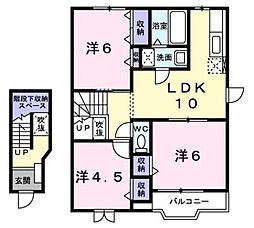 サウスアイランド 3LDKの間取図画像