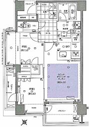 ユニーブル渋谷神南 2LDKの間取図画像